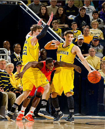 Evan Smotrycz (23) and Stu Douglass (1)