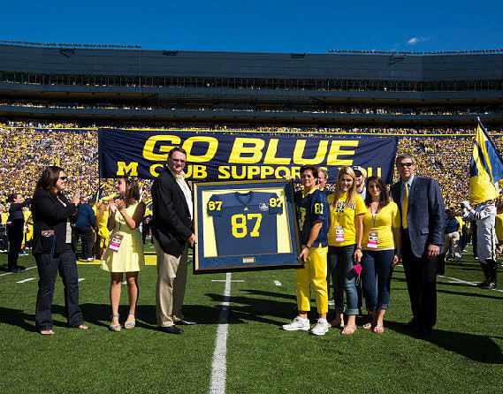 Ron Kramer Legacy Jersey Number 87 and David Brandon