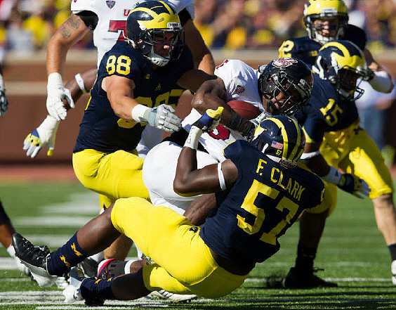 Craig Roh (88), Frank Clark (57), James Ross (15), and Jordan Kovacs (32)
