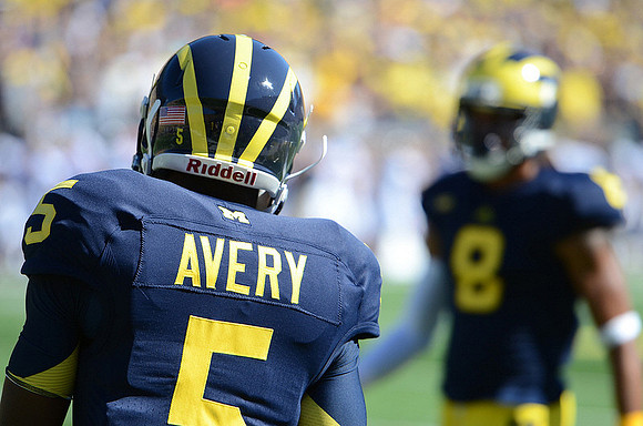 Courtney Avery (5) and J.T. Floyd (8)