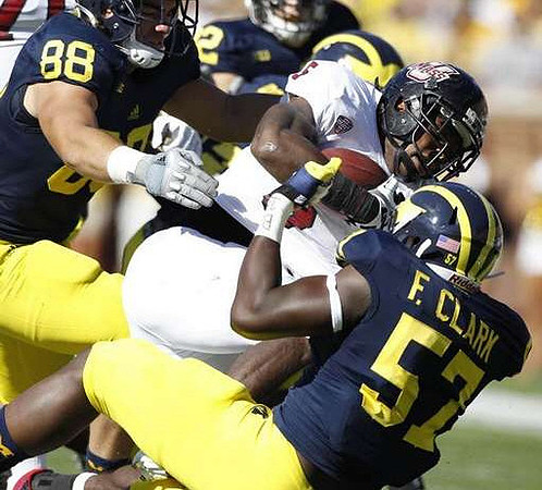 Craig Roh (88) and Frank Clark (57)