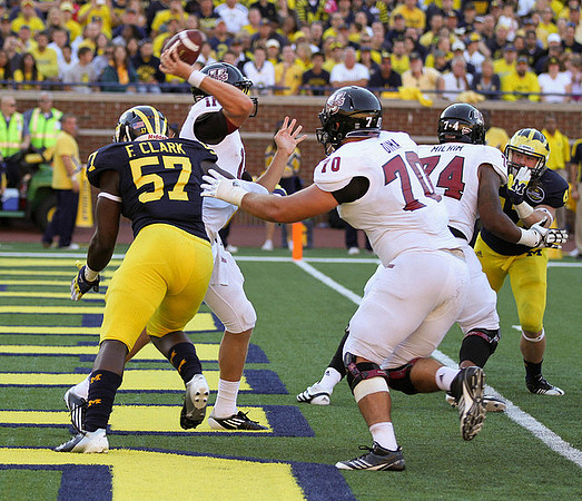Frank Clark (57) and Jake Ryan (47)