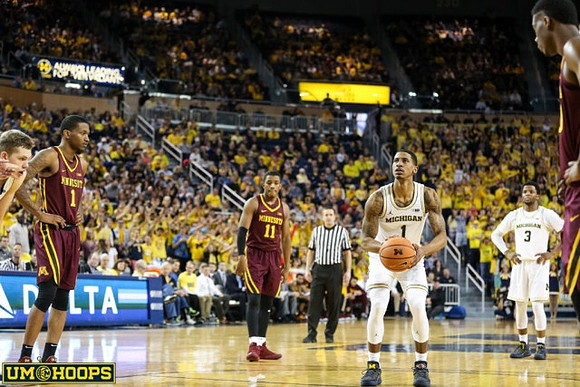 Moritz Wagner (13), Charles Matthews (1), and Zavier Simpson (3)