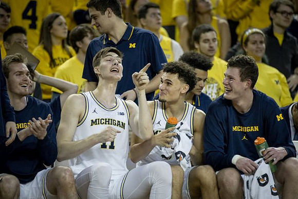 Jaron Faulds (44), Colin Castleton (11), Adrien Nunez (5), and Jon Teske (15)