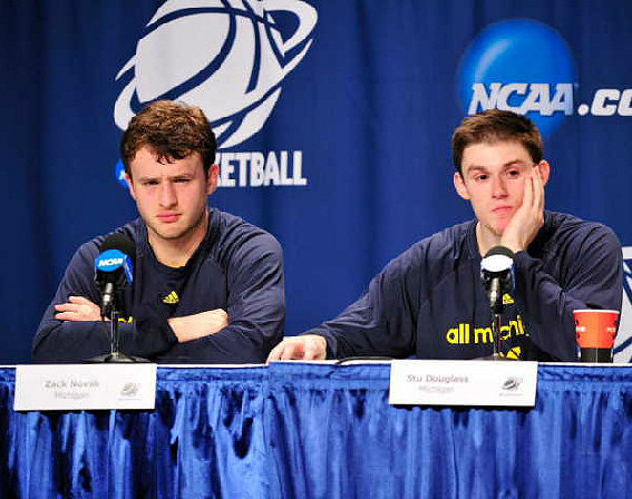 Zack Novak (0) and Stu Douglass (1)