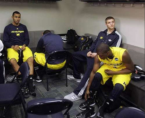 Jon Horford (15), Max Bielfeldt (44), and Carlton Brundidge (2)