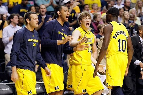Josh Bartelstein (20), Jon Horford (15), Matt Vogrich (13), and Tim Hardaway Jr. (10)