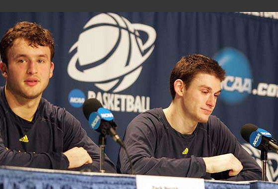 Zack Novak (0) and Stu Douglass (1)