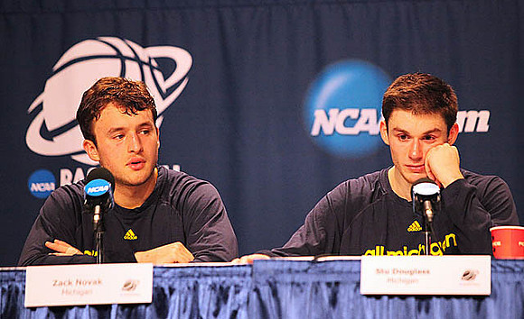 Zack Novak (0) and Stu Douglass (1)