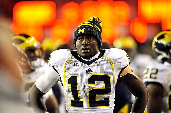 Devin Gardner (12) and Jarrod Wilson (22)