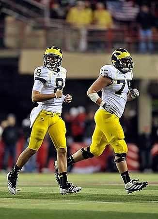 Russell Bellomy (8) and Michael Schofield (75)