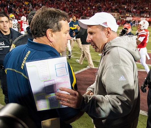 Brady Hoke and Bo Pelini