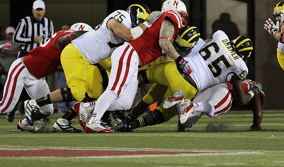 Michael Schofield (75) and Patrick Omameh (65)