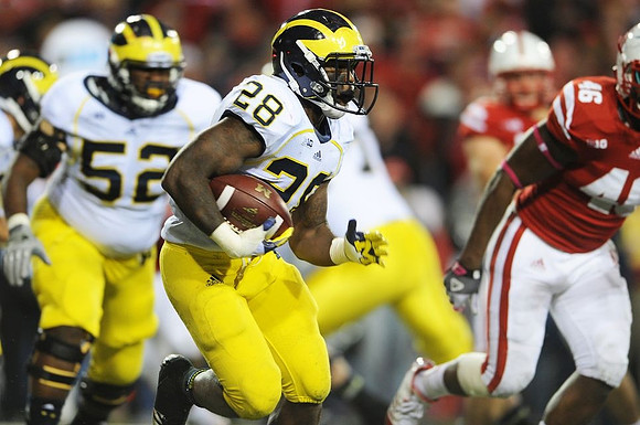 Ricky Barnum (52) and Fitzgerald Toussaint (28)