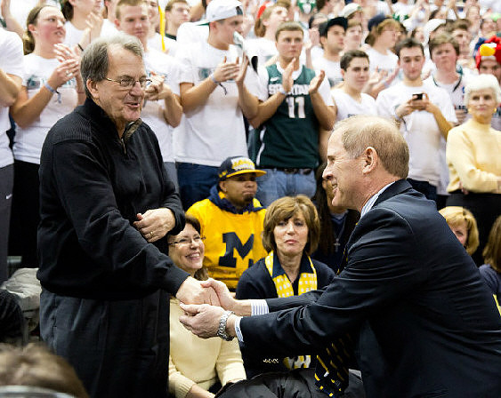 Lloyd Carr and John Beilein