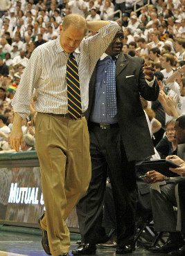 John Beilein and Bacari Alexander
