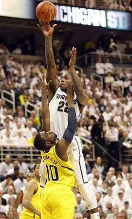 Tim Hardaway Jr. (10) and Trey Burke (3)