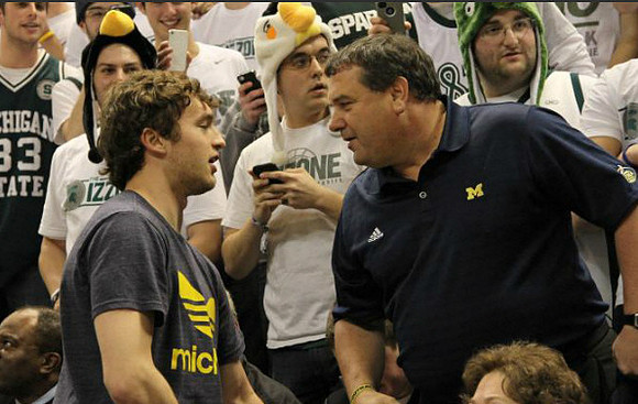 Zack Novak and Brady Hoke