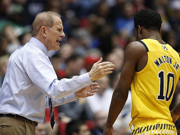 John Beilein and Derrick Walton Jr. (10)