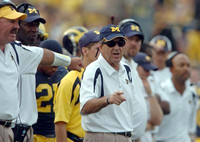 Steve Stripling, Lloyd Carr, Glen Steele, and Erik Campbell