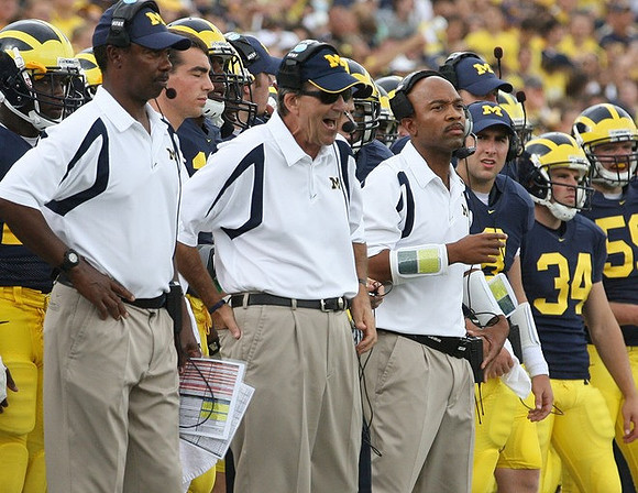 Fred Jackson, Lloyd Carr, Erik Campbell, Nick Sheridan, and Jason Gingell