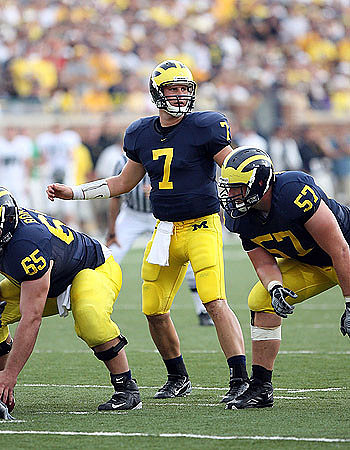 Justin Boren, Chad Henne, and Adam Kraus