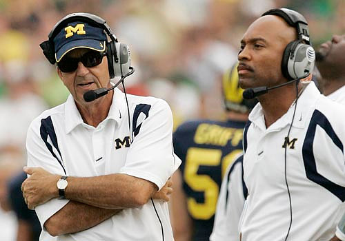 Lloyd Carr and Erik Campbell