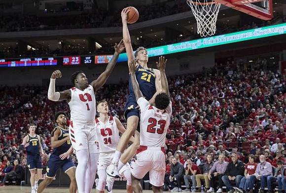 Jon Teske (15), David DeJulius (0), and Franz Wagner (21)