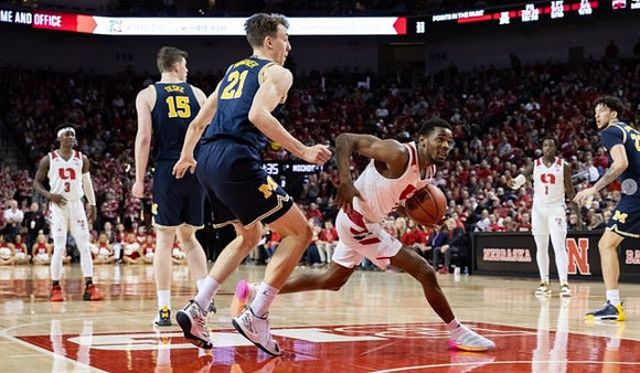 Jon Teske (15), Franz Wagner (21), and Brandon Johns Jr. (23)