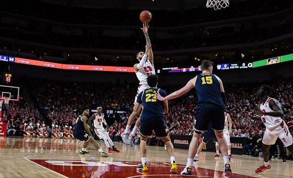 David DeJulius (0), Brandon Johns Jr. (23), and Jon Teske (15)