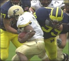 Larry Foote (17) and Jake Frysinger (99)