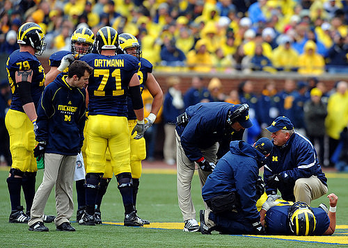 Perry Dorrestein (79), Mark Ortmann (71), Rich Rodriguez, and David Molk (50)