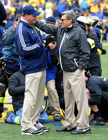 Rich Rodriguez and Joe Paterno