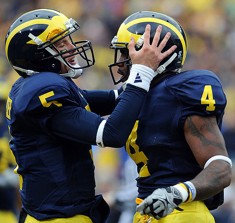 Tate Forcier (5) and Brandon Minor (4)