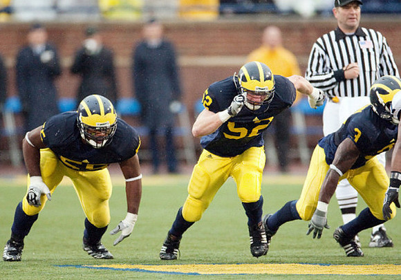 Brandon Graham (55), Kevin Leach (52), and Stevie Brown (3)