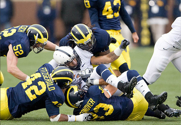 Kevin Leach (52), J.B. Fitzgerald (42), Jon Conover (83), Brandon Smith (4), and Bryan Wright (43)