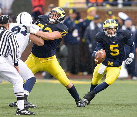 Mark Huyge (72) and Tate Forcier (5)
