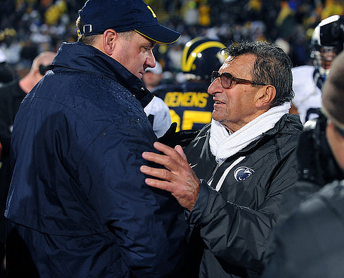 Rich Rodriguez and Joe Paterno