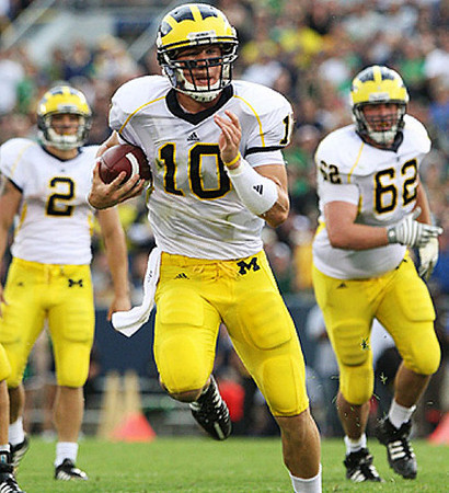 Steven Threet (10), Sam McGuffie (2), and Tim McAvoy (62)
