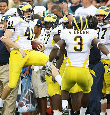Zoltan Mesko (41) and Stevie Brown (3)