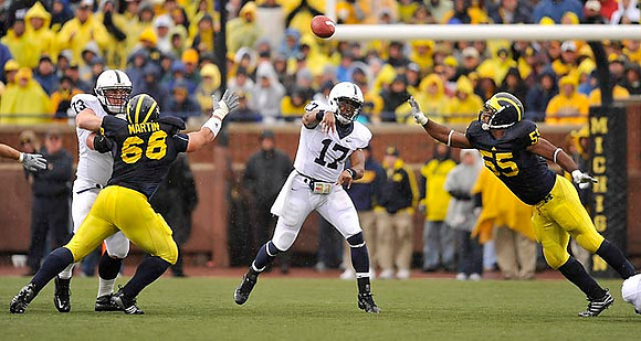 Mike Martin (68) and Brandon Graham (55)