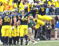 Doug Dutch (35), Charles Stewart (5), David Molk (50), Tim McAvoy (62), and Stephen Schilling (52)