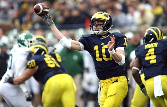 David Molk (50), Steven Threet (10), and Brandon Minor (4)