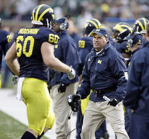 David Moosman (60) and Rich Rodriguez
