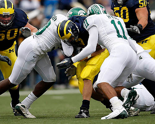 David Moosman (60), Sam McGuffie (2), and David Molk (50)