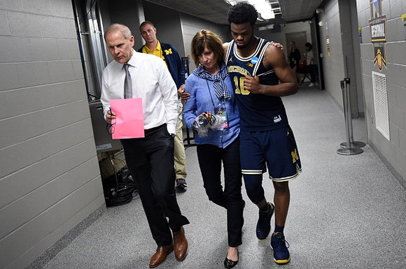 John Beilein and Derrick Walton Jr. (10)