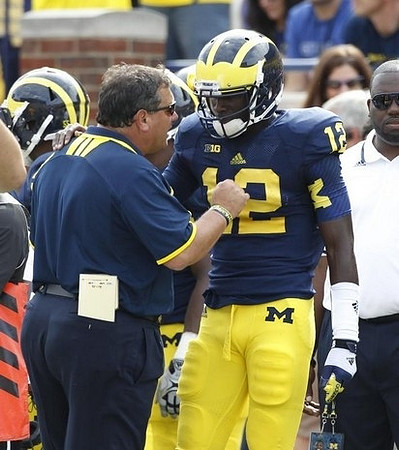 Brady Hoke and Devin Gardner (12)