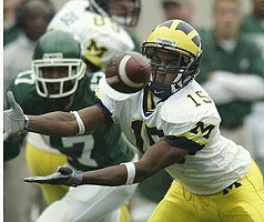 Steve Breaston (15) and Adam Kraus (83)