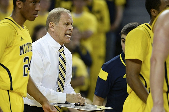Aubrey Dawkins (24) and John Beilein