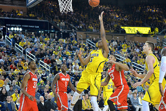 Kameron Chatman (3), Aubrey Dawkins (24), and Mark Donnal (34)
